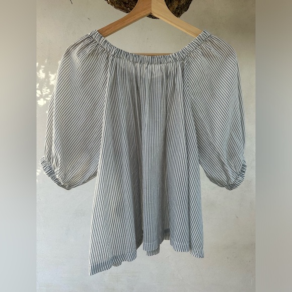 DÔEN Sia Top - Savoie Stripe - blue & white striped top - size xs - new wo tags - Picture 6 of 9